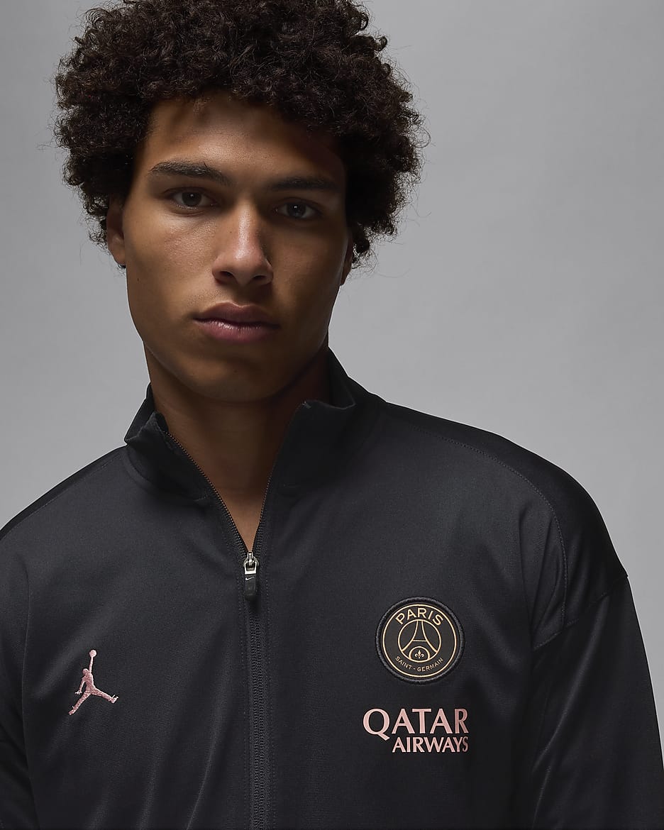 Paris Saint Germain Strike Third Men s Jordan Dri FIT Football Knit Tracksuit. Nike CA